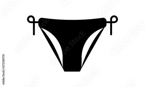 Women's panties icon for lingerie and underwear