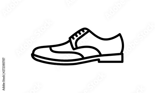 Men's dress shoe icon for formal and business footwear