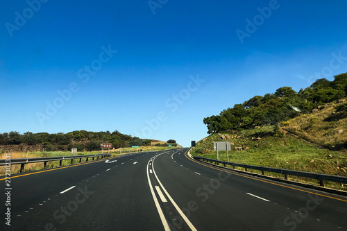 Countryside Road, Scenic road highway over rural hills countryside landscape at soth africa © morkdam