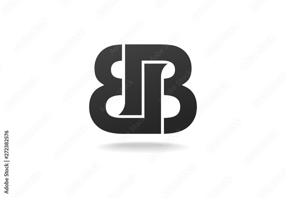 BB letters monogram logo/sign design. Vector image.