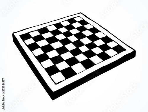 Chess board. Vector drawing