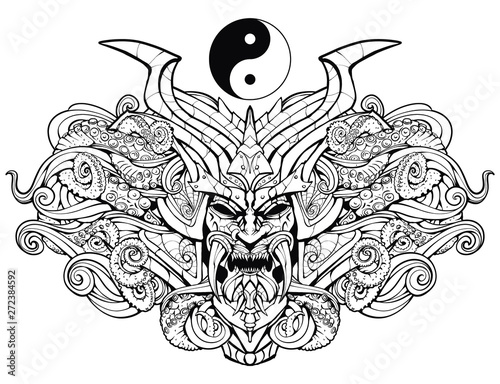 Coloring page for adults, s...