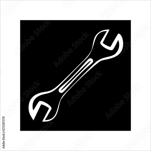 Open End Wrench Icon, Spanner