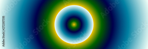 Digital Art, panoramic abstract three-dimensional objects with soft lighting, Germany