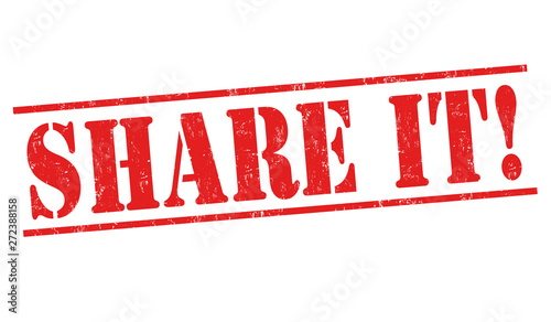 Share it sign or stamp