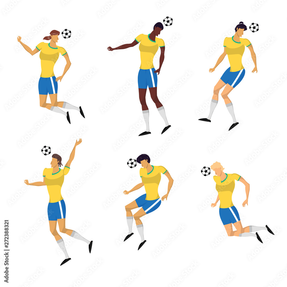 Woman Soccer Players set in action. Woman Soccer Players set in action.