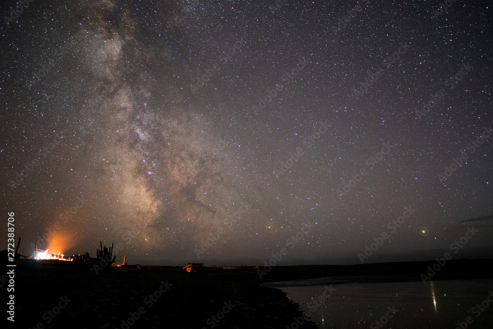 Milky Way Stars and night sky on West Coast Trail