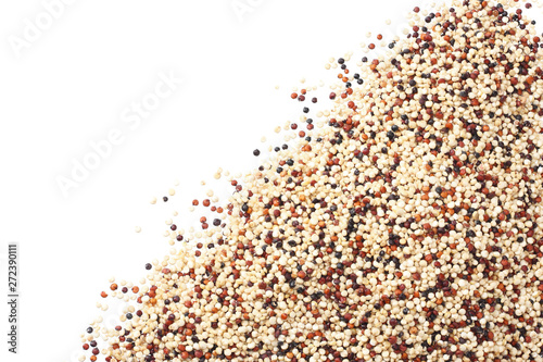 quinoa isolated on white background. quinoa seed