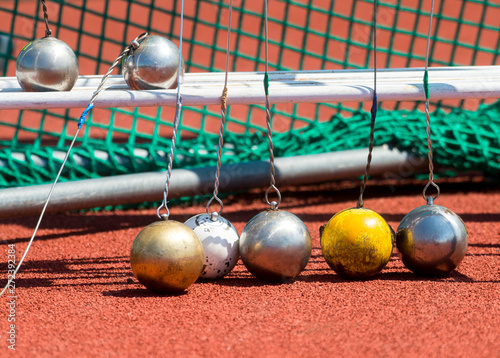 Hammer throw on the track and field stade photo