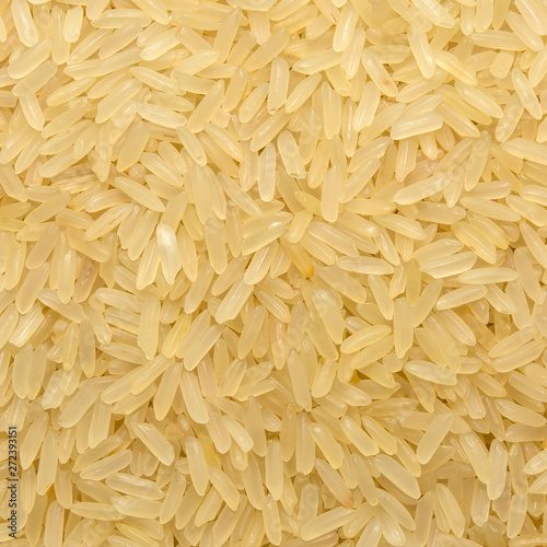 Photo of closeup texture of white rice cereals, background