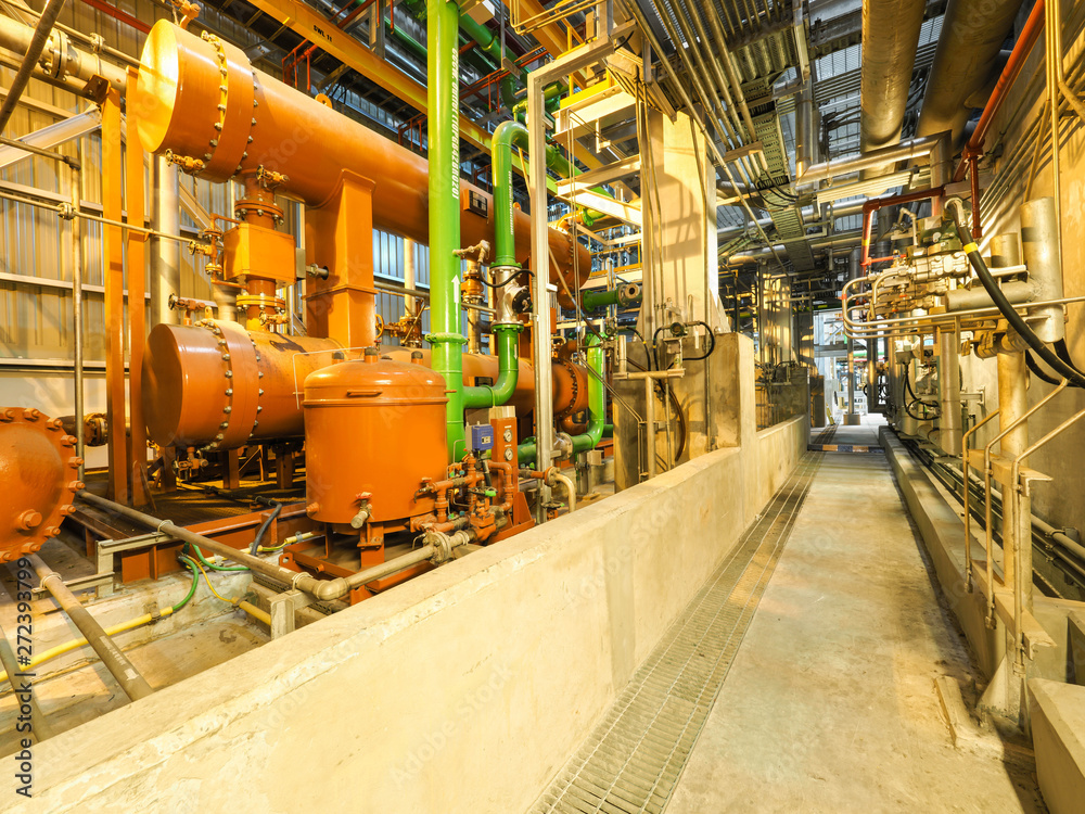 Lube oil system for apply industrial zone in CombinedCycle CoGeneration Power Plant with