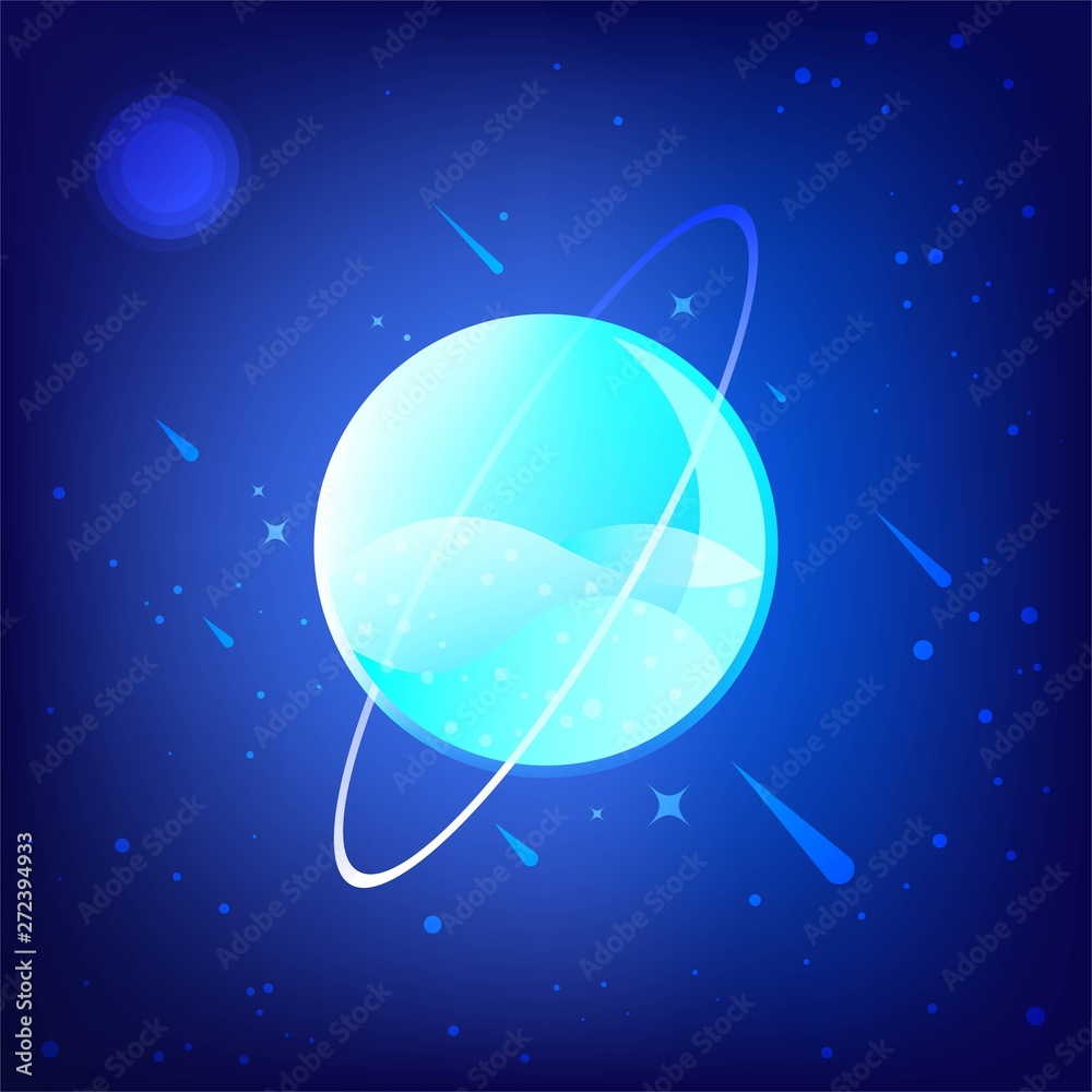 Fototapeta premium Uranus, planet in solar system