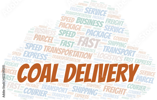 Coal Delivery word cloud. Wordcloud made with text only.