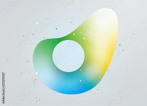 立体的なイラスト　グラデーション　イメージ