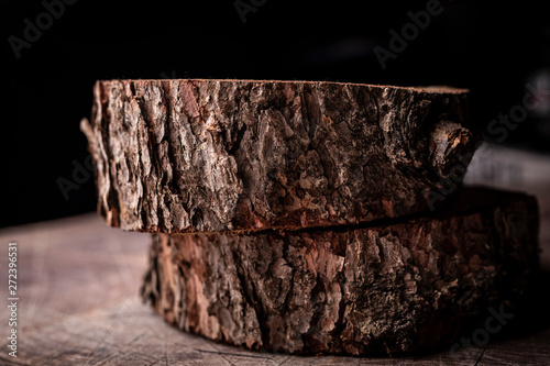 Tree, tree trunk, narural wooden background. Fireplace tree photo