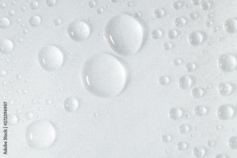 White surface with water drops