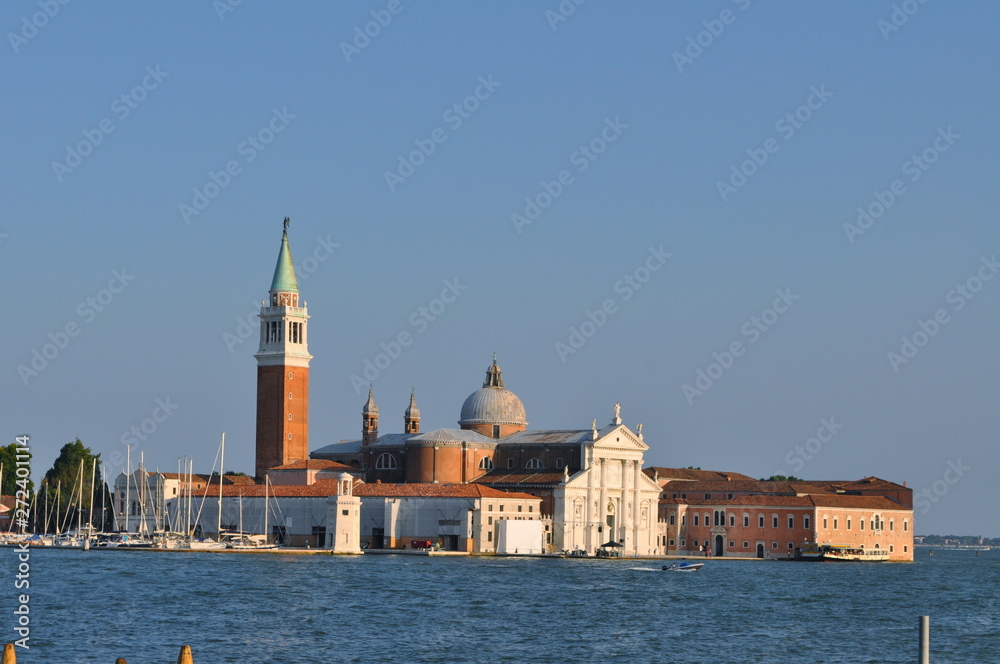 Coucher de soleil sur Venise, San Giorgio,  Italie