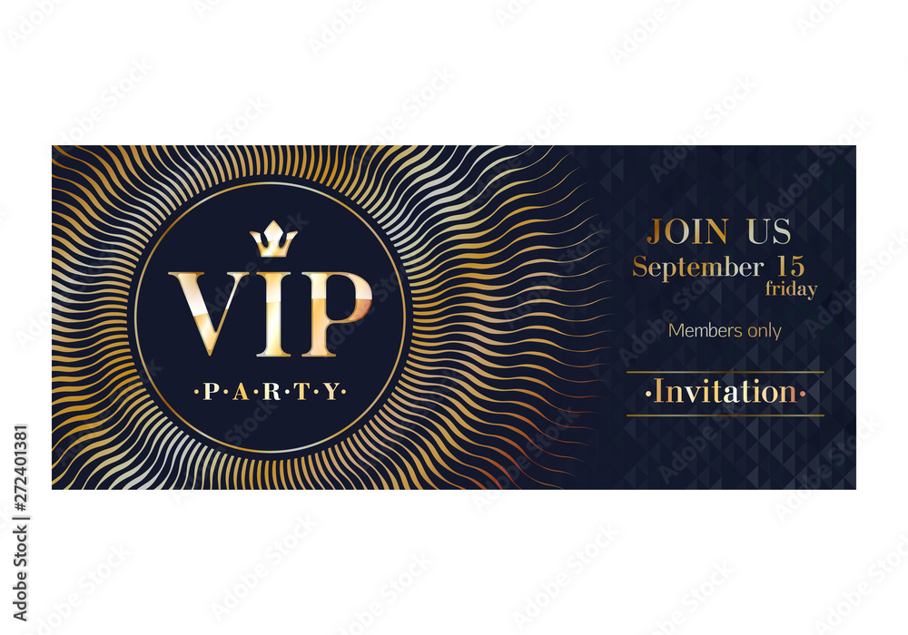 VIP invitation card premium design template. VIP invitation card premium design template.