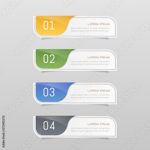 Sticker label colorful set