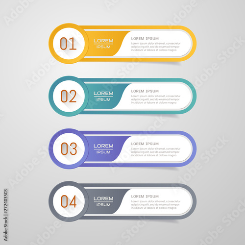 Sticker label colorful set