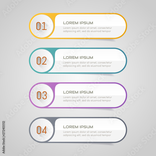 Sticker label colorful set