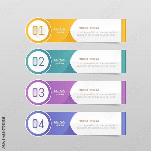 Sticker label colorful set