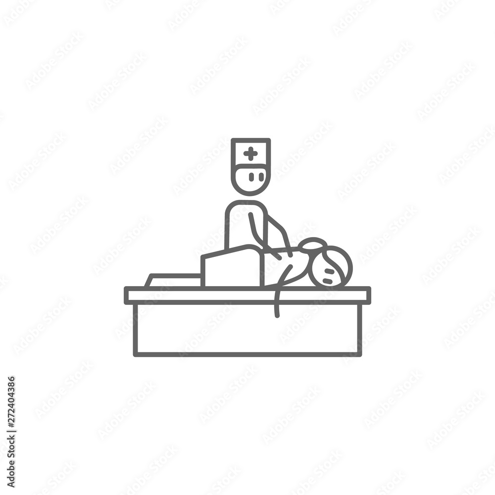 Massage, physiotherapy, doctor icon. Element of physiotherapy icon. Thin line icon for website design and development, app development. Premium icon Massage, physiotherapy, doctor icon. Element of physiotherapy icon. Thin line icon for website design and development, app development. Premium icon
