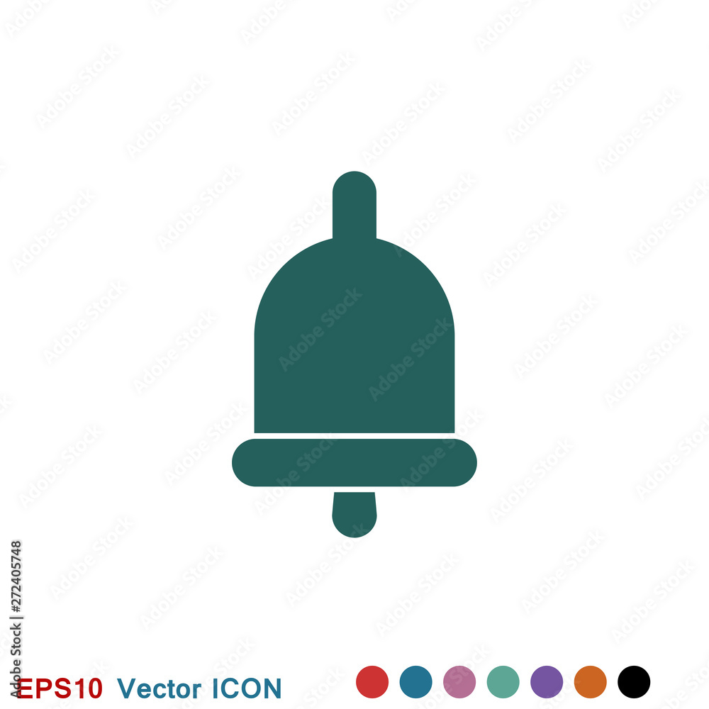 Bell Icon vector in trendy flat style isolated on background. Bell Icon vector in trendy flat style isolated on background.