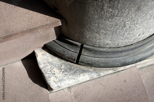 Architectural Detail of Base of the Columns
