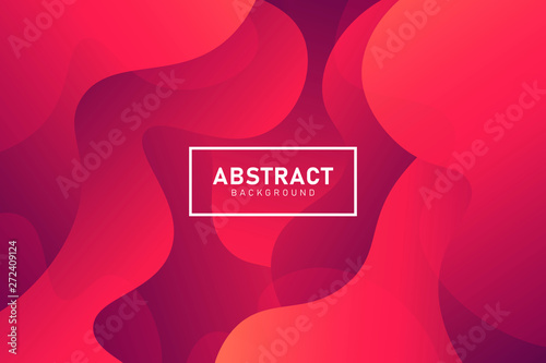 Liquid color abstract background. Wavy gradient bright backdrop. Fluid dynamic vector illlustration.