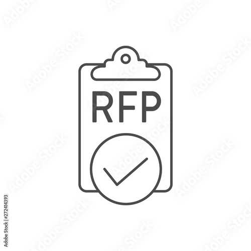 RFP Icon - request for proposal concept or idea