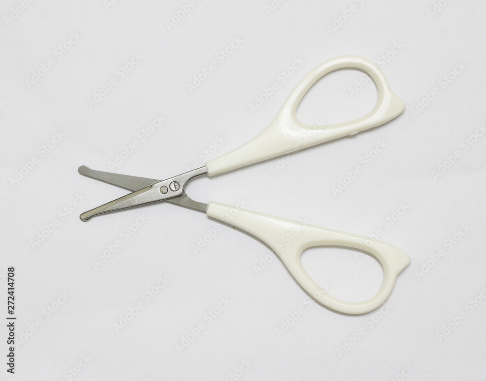 Eyelash scissors isolated on white background Eyelash scissors isolated on white background