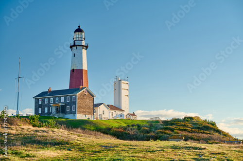 Montauk Lighthouse and beach, Long Island, New York, USA. © haveseen