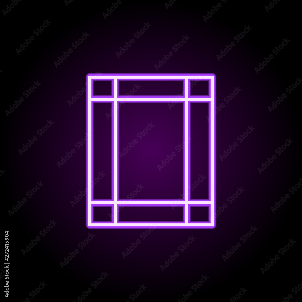 editorial, margin neon icon. Elements of editorial design set. Simple icon for websites, web design, mobile app, info graphics editorial, margin neon icon. Elements of editorial design set. Simple icon for websites, web design, mobile app, info graphics
