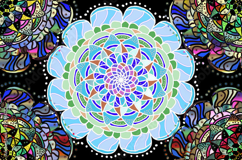 elegant mandalas background