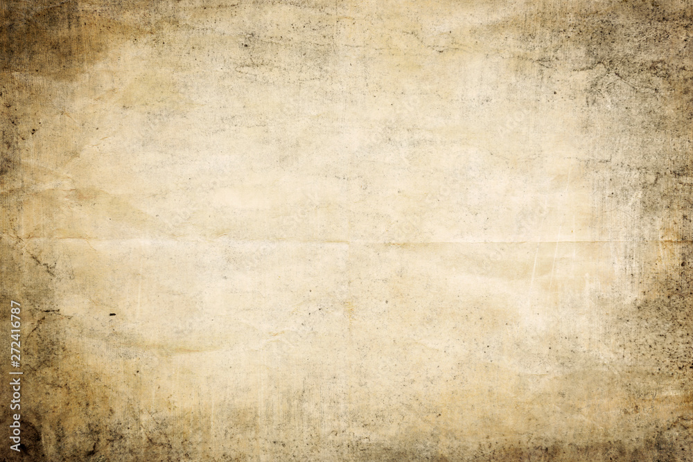 Naklejka premium Old crumpled paper background or texture