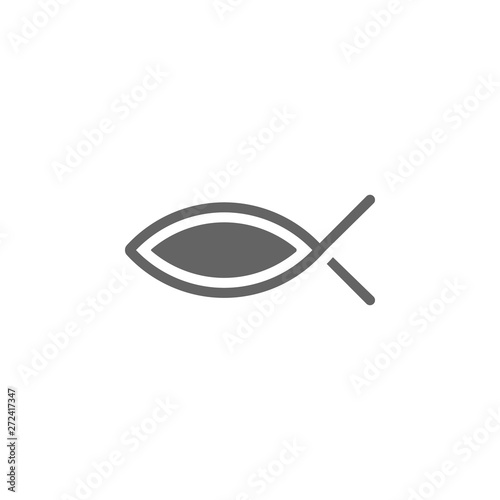 Ichthys icon. Element of World religiosity icon. Premium quality graphic design icon. Signs and symbols collection icon