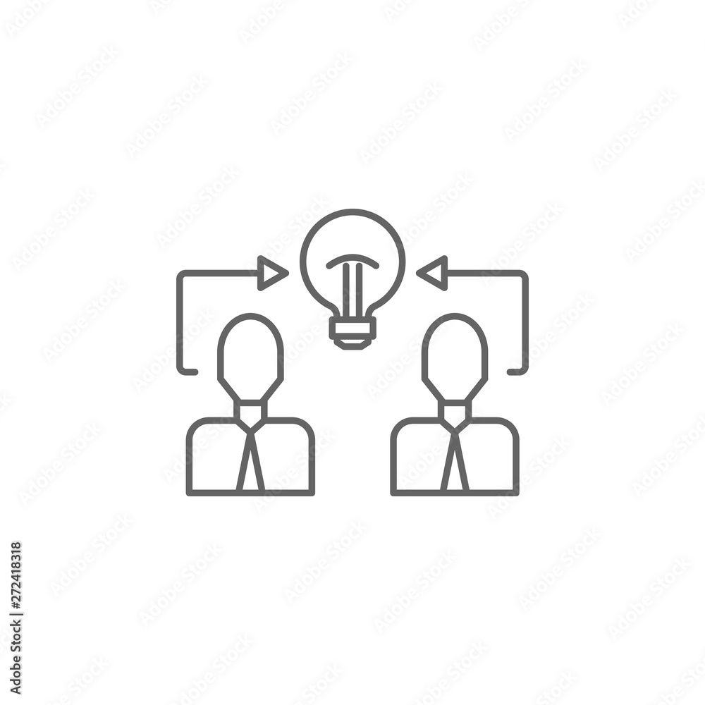 Creative, businessman, idea icon. Element of teamwork icon. Thin line icon for website design and development, app development. Premium icon Creative, businessman, idea icon. Element of teamwork icon. Thin line icon for website design and development, app development. Premium icon