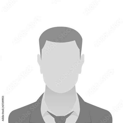 Person gray photo placeholder man