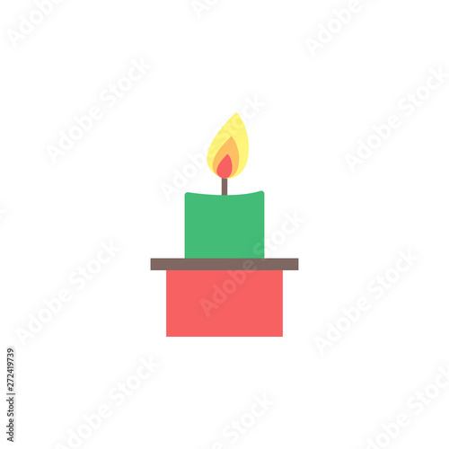 Candle color icon. Element of boho color icon. Premium quality graphic design icon. Signs and symbols collection icon for websites, web design, mobile app