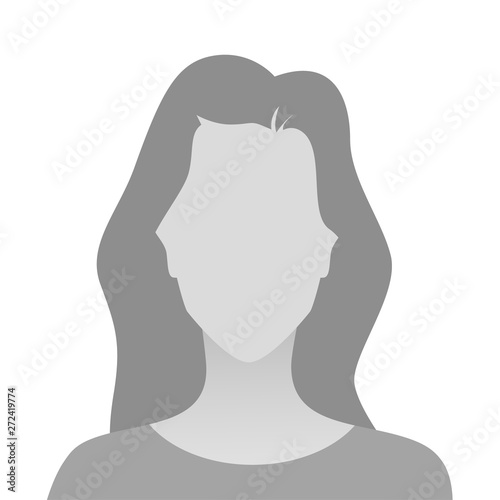 Person gray photo placeholder woman