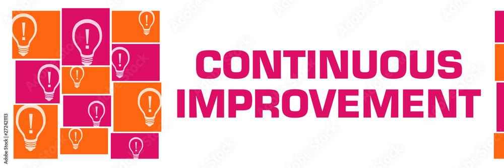 Continuous Improvement Pink Orange Bulbs Grid Left Continuous Improvement Pink Orange Bulbs Grid Left