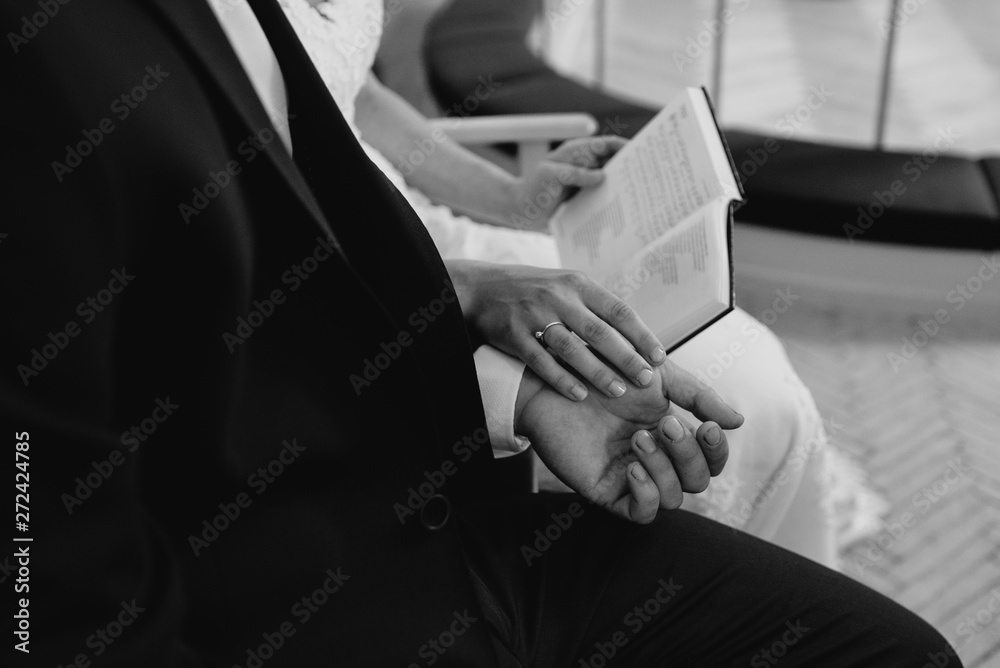 Fototapeta premium Church wedding and details