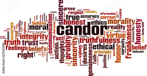 Candor word cloud photo