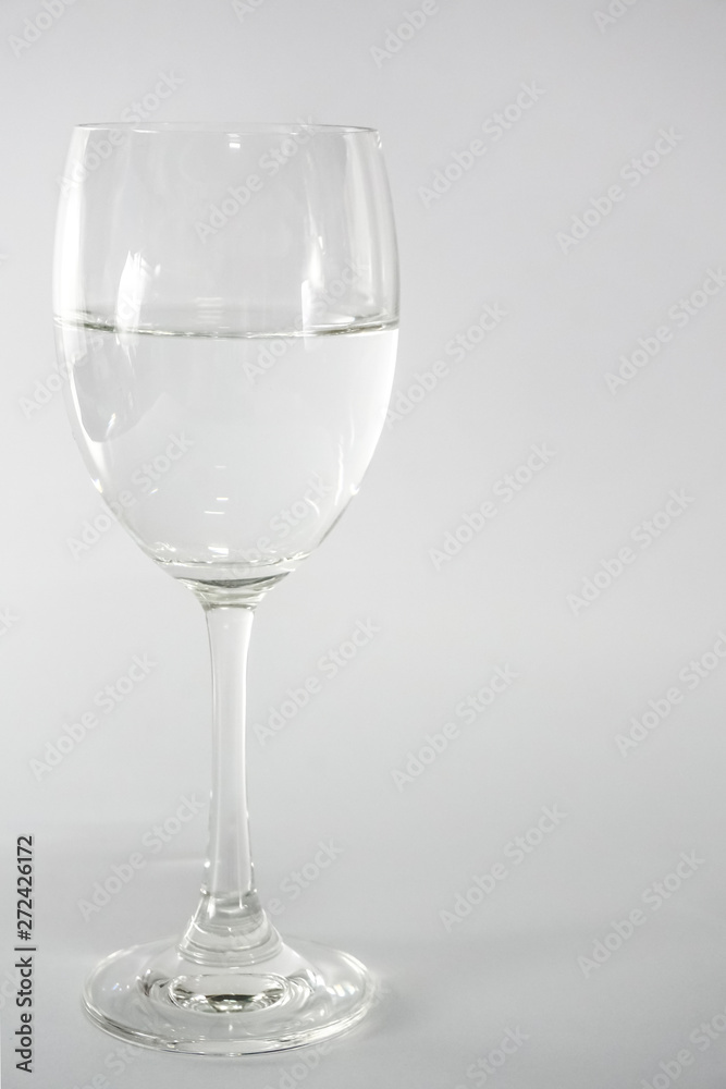 clear wine glass and empty stay on side flame