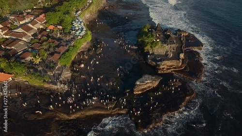 Aerial shot of Tanah Lot Temple