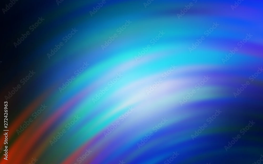 Dark BLUE vector template with bent lines. Dark BLUE vector template with bent lines.