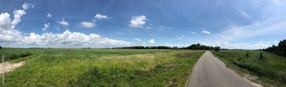 Frisian panoramic landscape