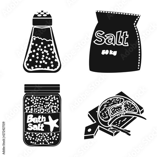 Vector design of natural and baking   icon. Collection of natural and food stock vector illustration.