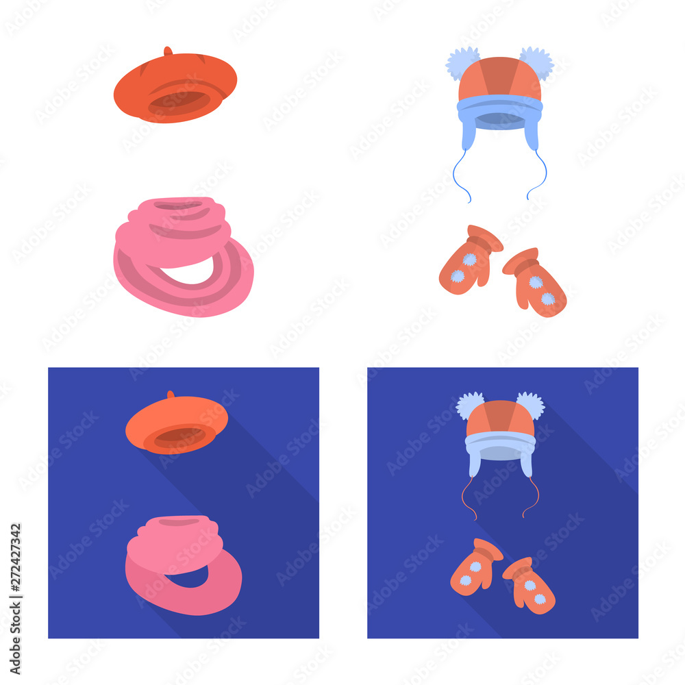 Vector design of clothes and texture symbol. Collection of clothes and weather stock vector illustration. Vector design of clothes and texture symbol. Collection of clothes and weather stock vector illustration.